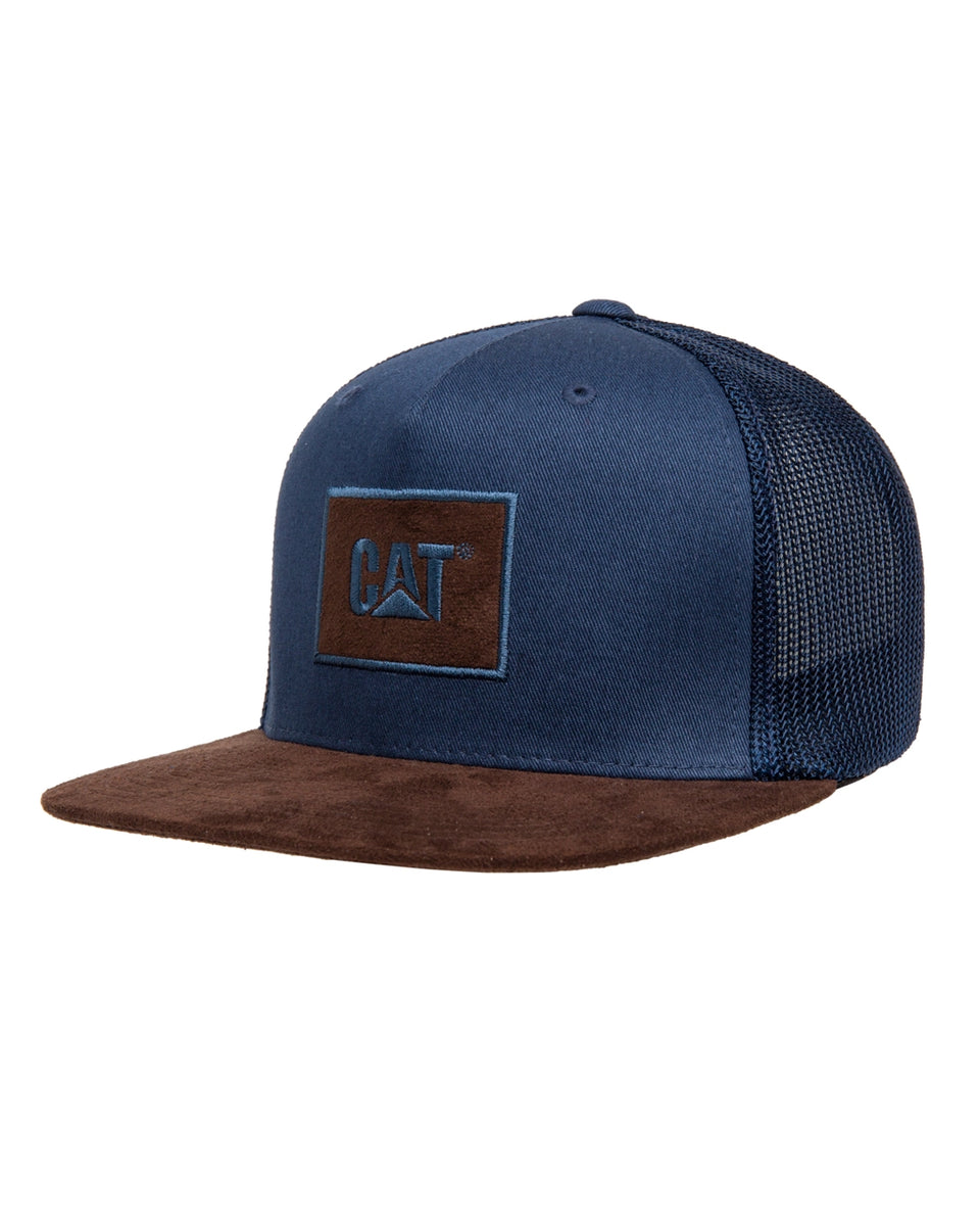 Men\'s Suede Flexfit Hat | CAT® WORKWEAR – Caterpillar Workwear | Flex Caps