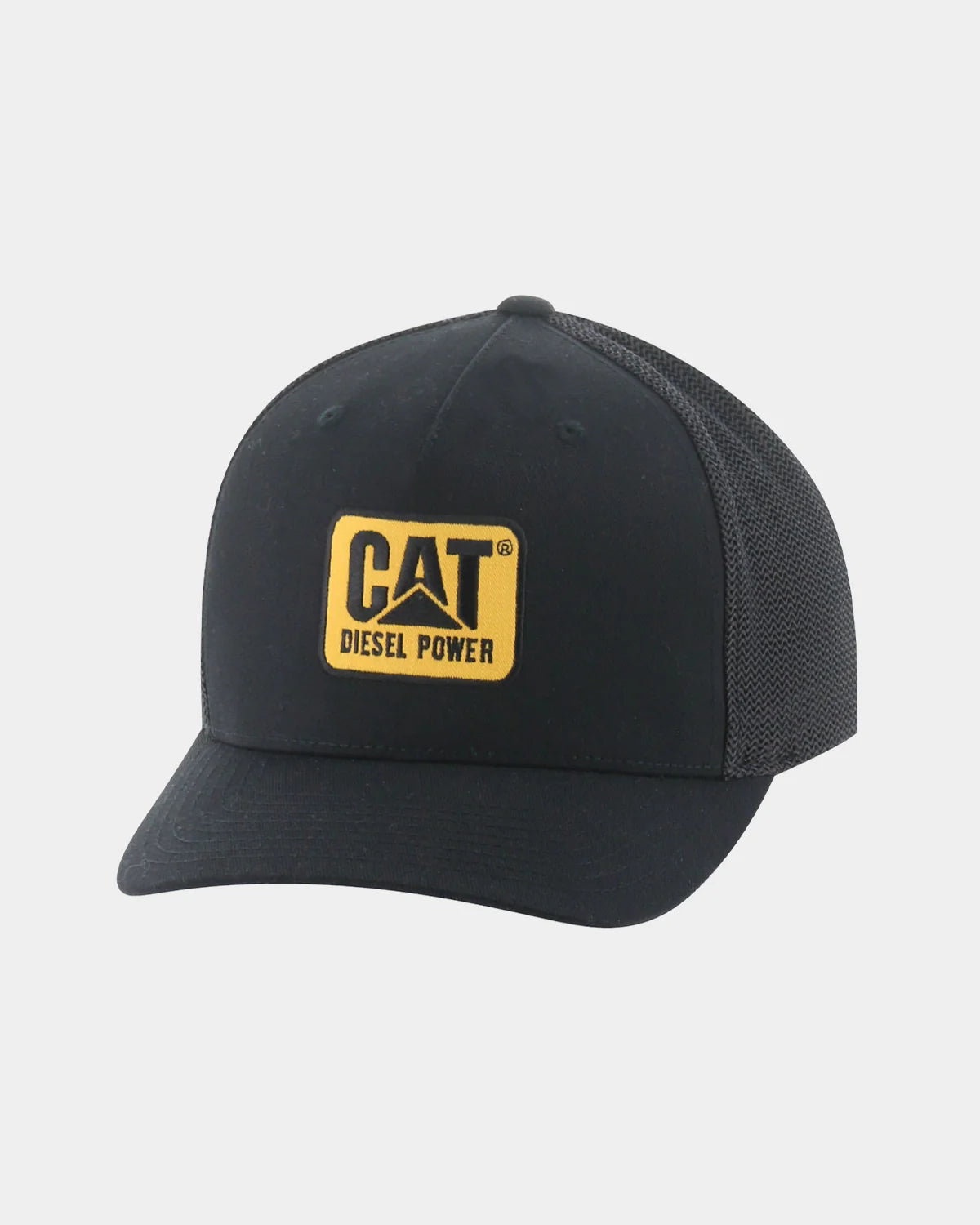 Men's Design Mark Diesel Trucker Hat Black Front,color:Black