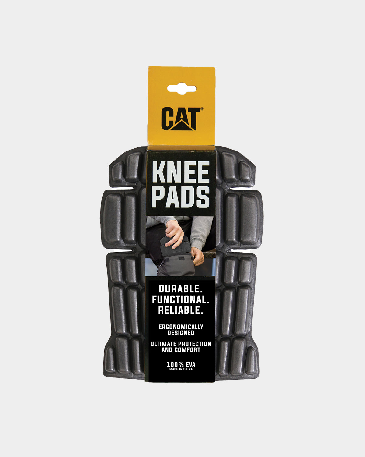CAT Workwear Unisex Insertable 100% EVA Knee Pads Black,color:Black