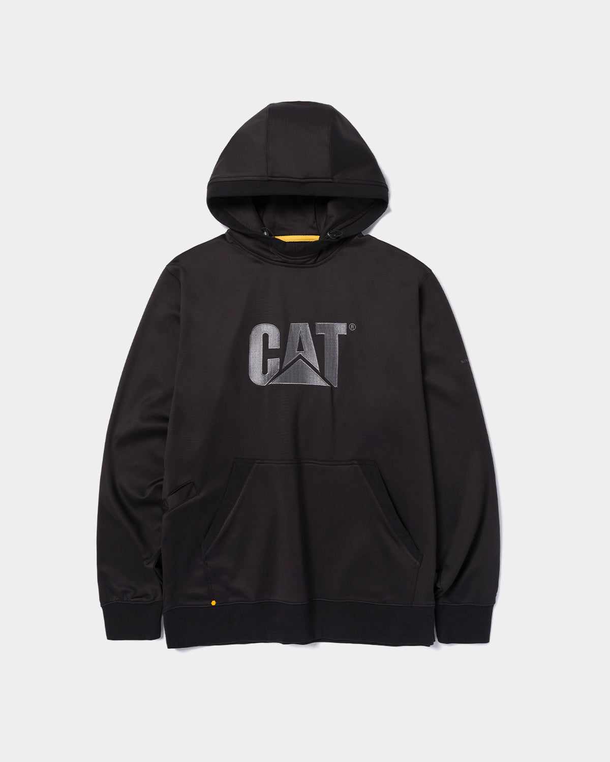 CAT Workwear men's h2o defender pullover hoodie black front