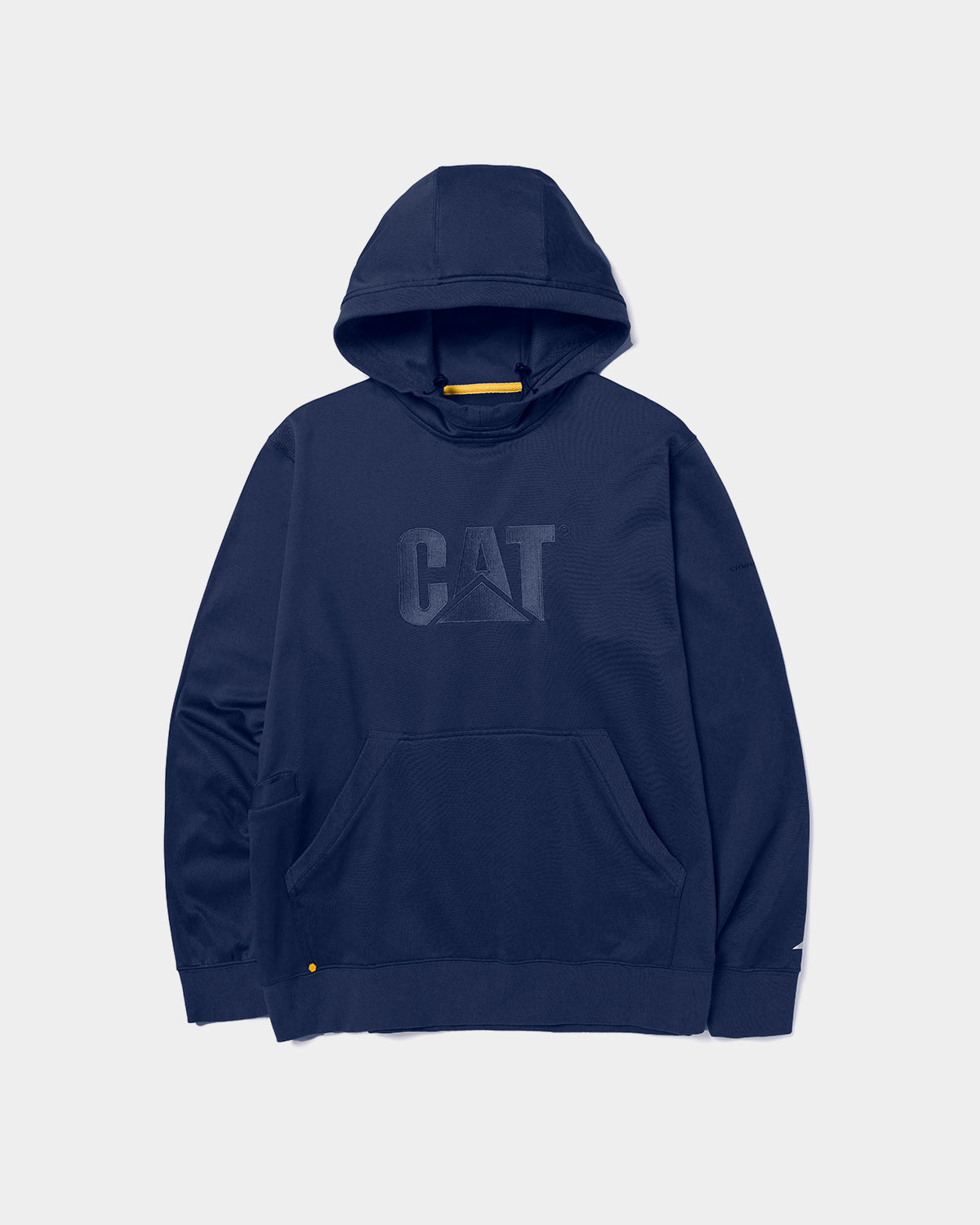 CAT Workwear men's h2o defender pullover hoodie detroit blue front;color:Detroit Blue