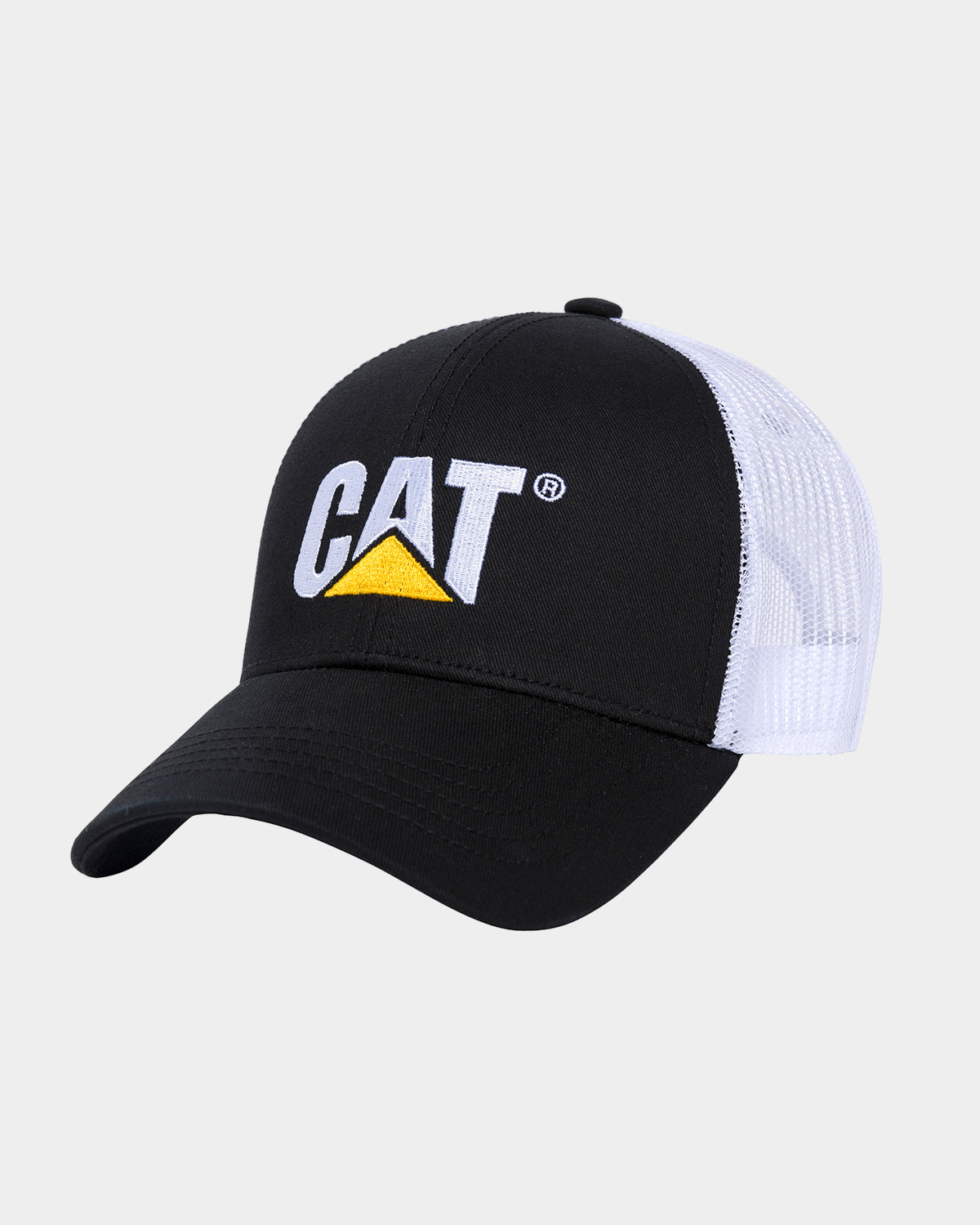 CAT Workwear Unisex Raised Logo Hat Black-White