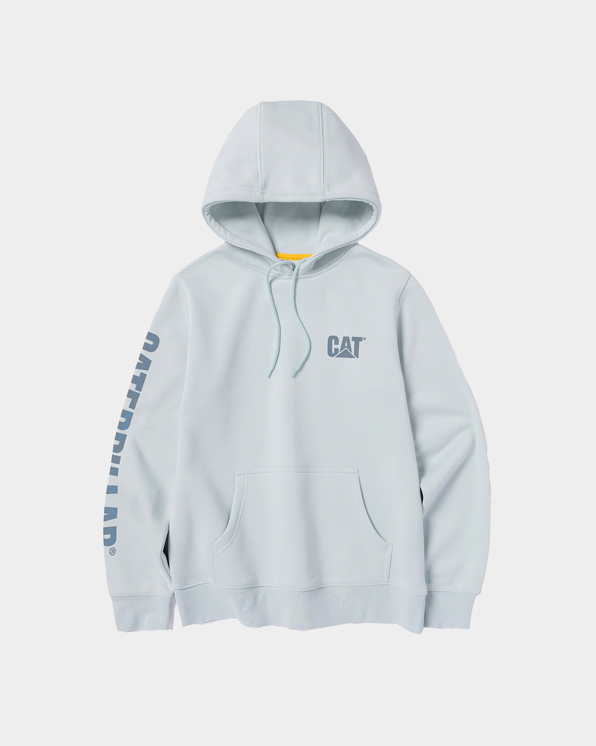 Cat workwear women's trademark banner pullover hoodie ballad blue front