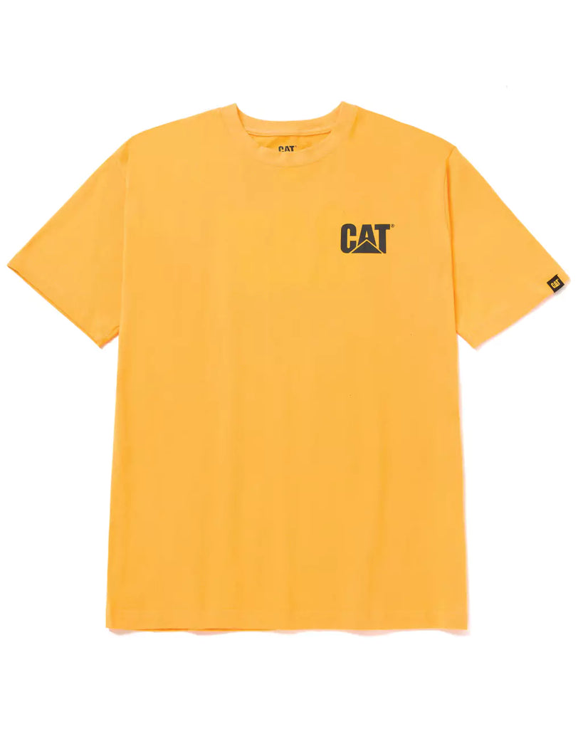 CAT Workwear Men's Trademark T-Shirt Yellow Front