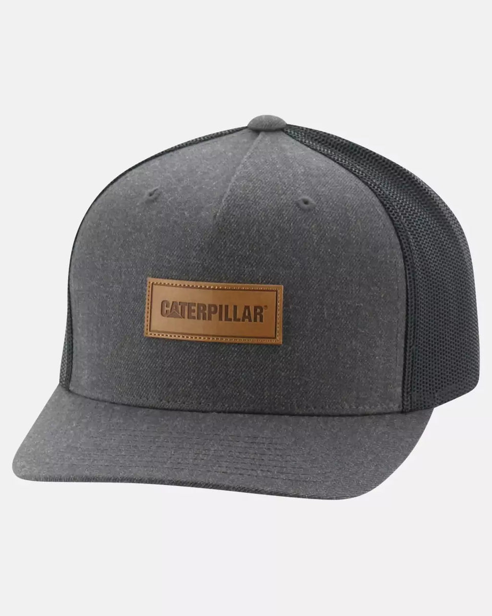 Men's Caterpillar Patch Flat Bill Hat CAT® WORKWEAR Caterpillar