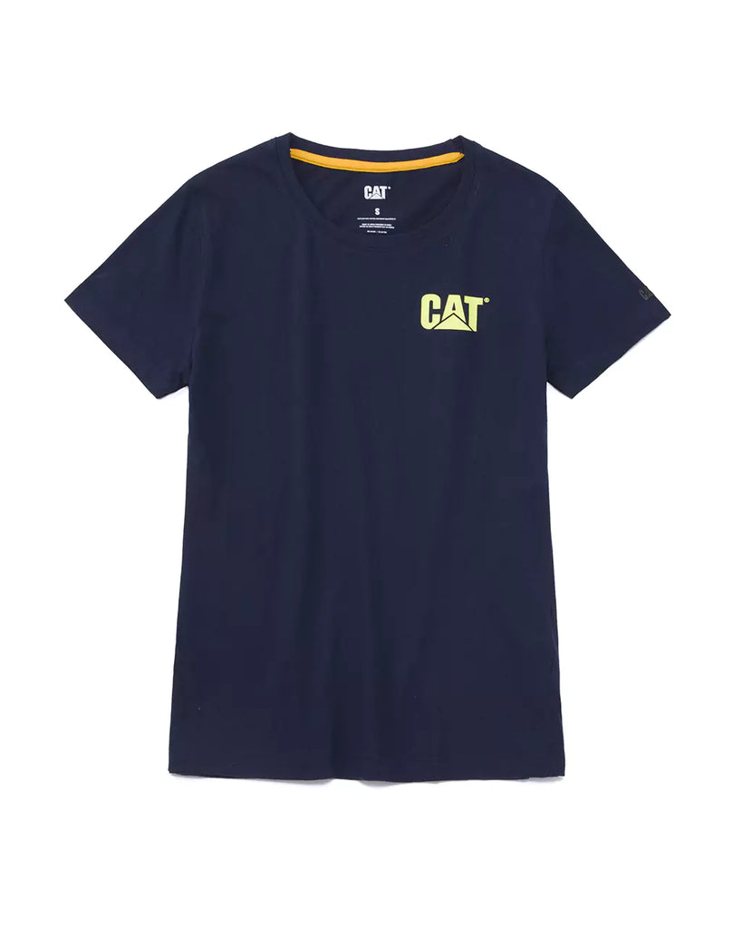 CAT WORKWEAR Women's Trademark T-Shirt Detroit Blue Front