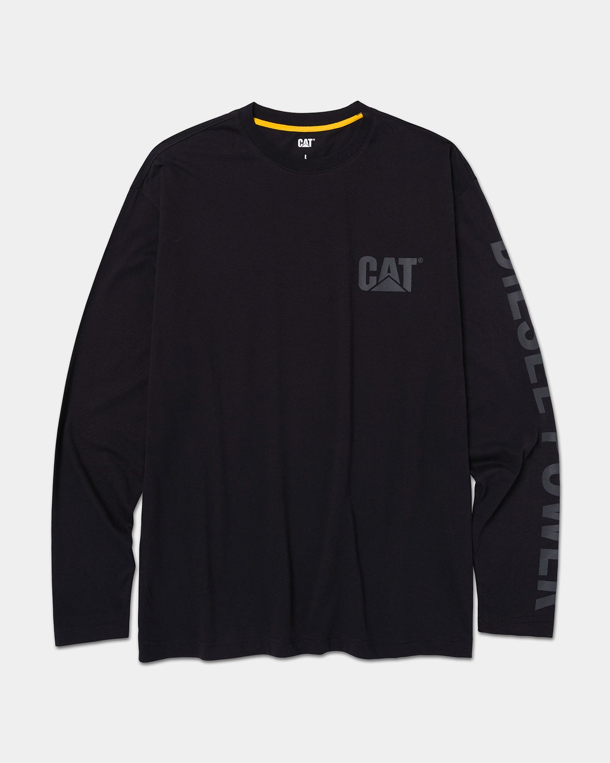 トップス CAT high count pin weather shirt Men's Diesel Power Long Sleeve T-Shirt | CAT® WORKWEAR