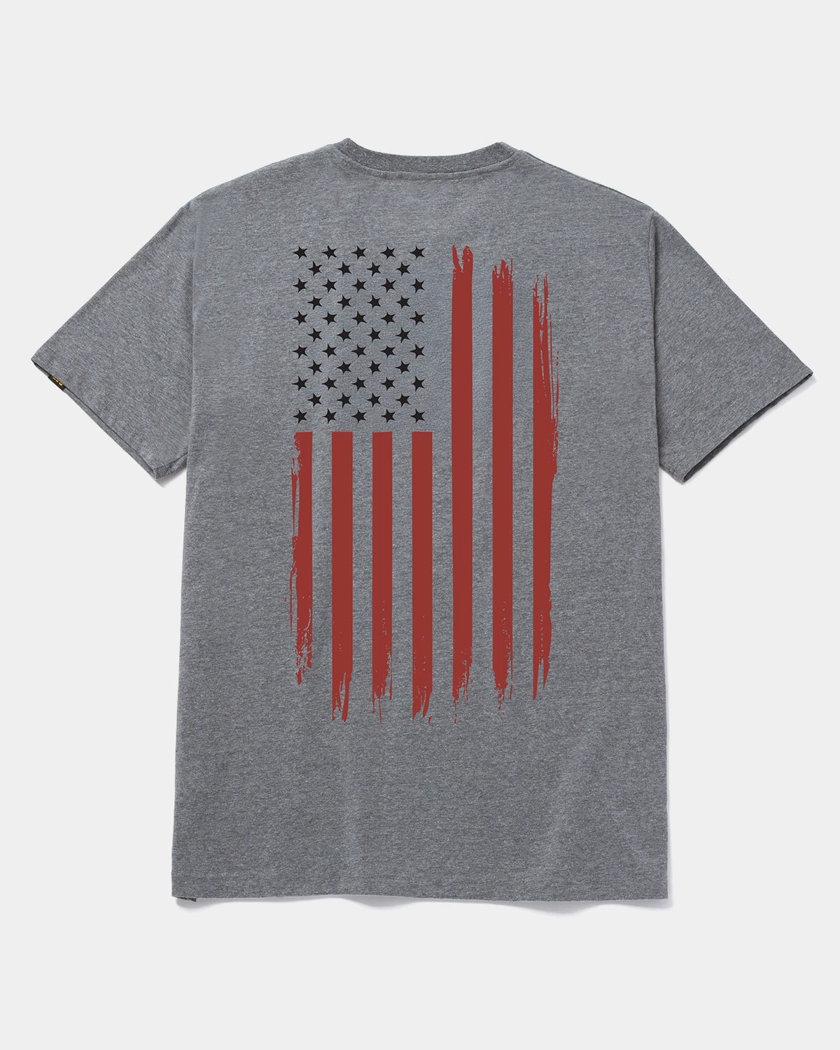 ABSTRACT FLAG GRAPHIC T-SHIRT Dark Heather Grey Back