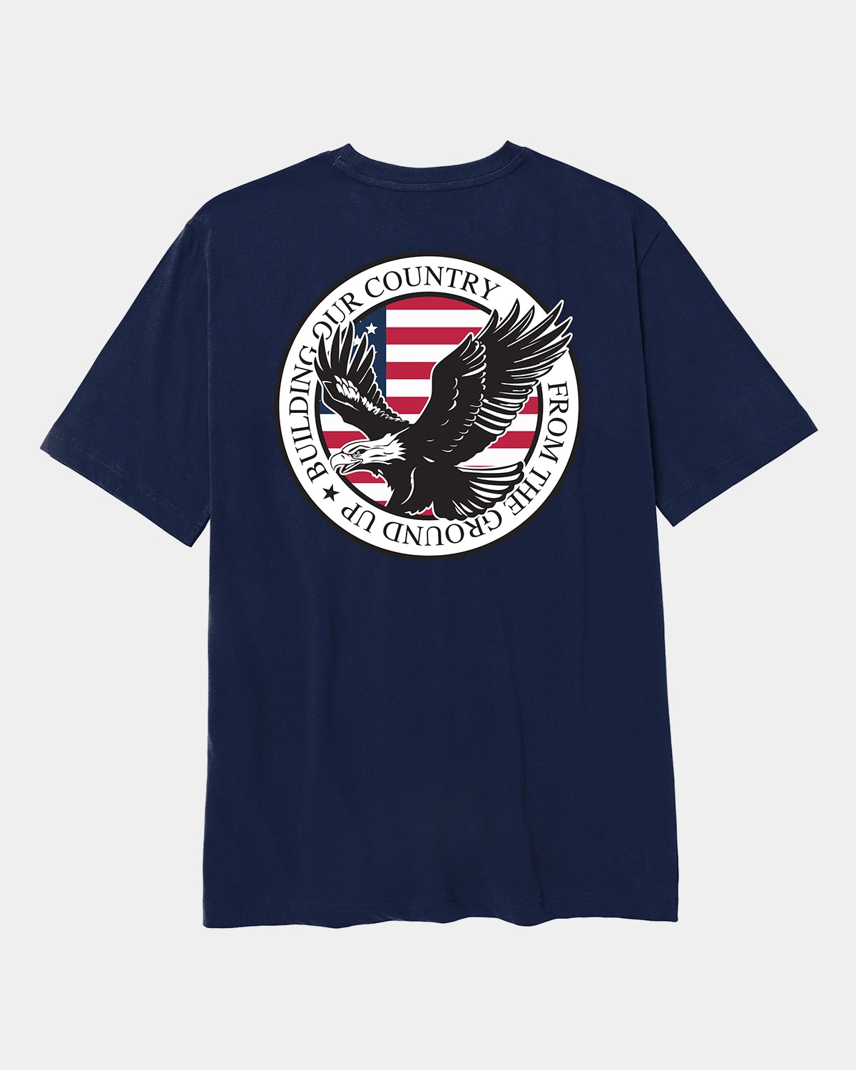 GROUND UP GRAPHIC T-SHIRT DETROIT BLUE BACK