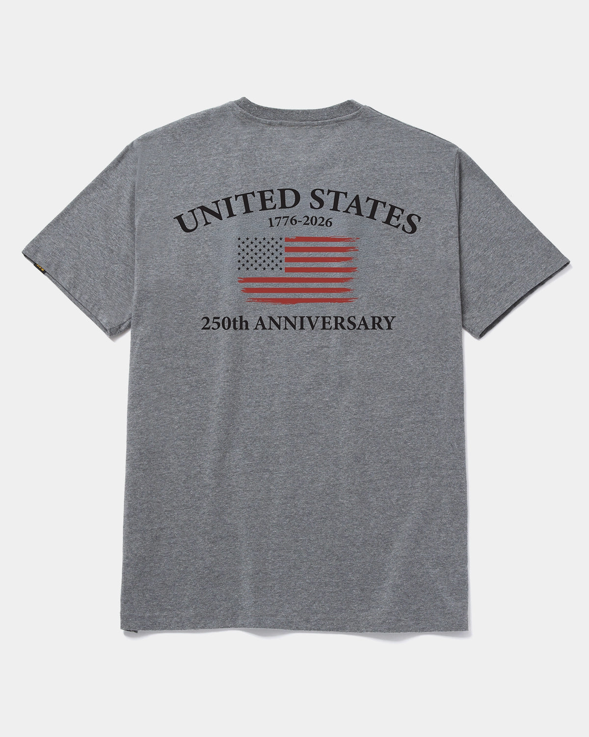 250 YEAR ANNIVERSARY GRAPHIC T-SHIRT DARK HEATHER GREY BACK