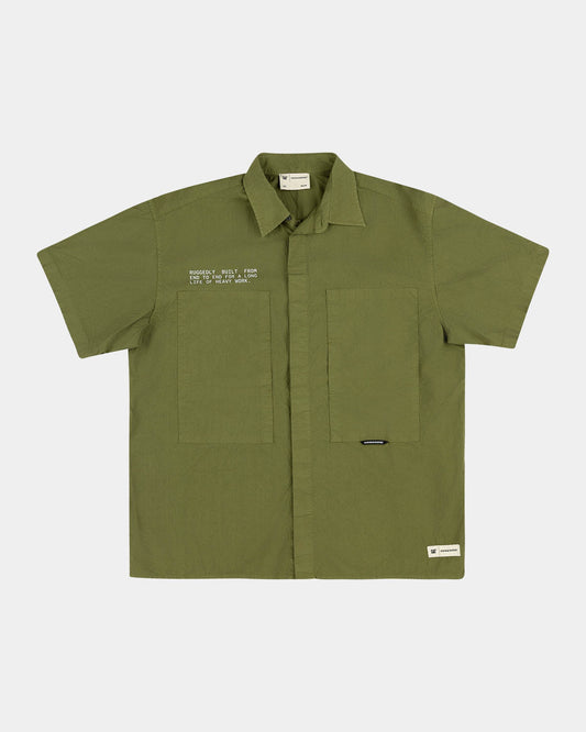 HEAVY WORK BIG FRONT POCKET SHORT SLEEVE SHIRT