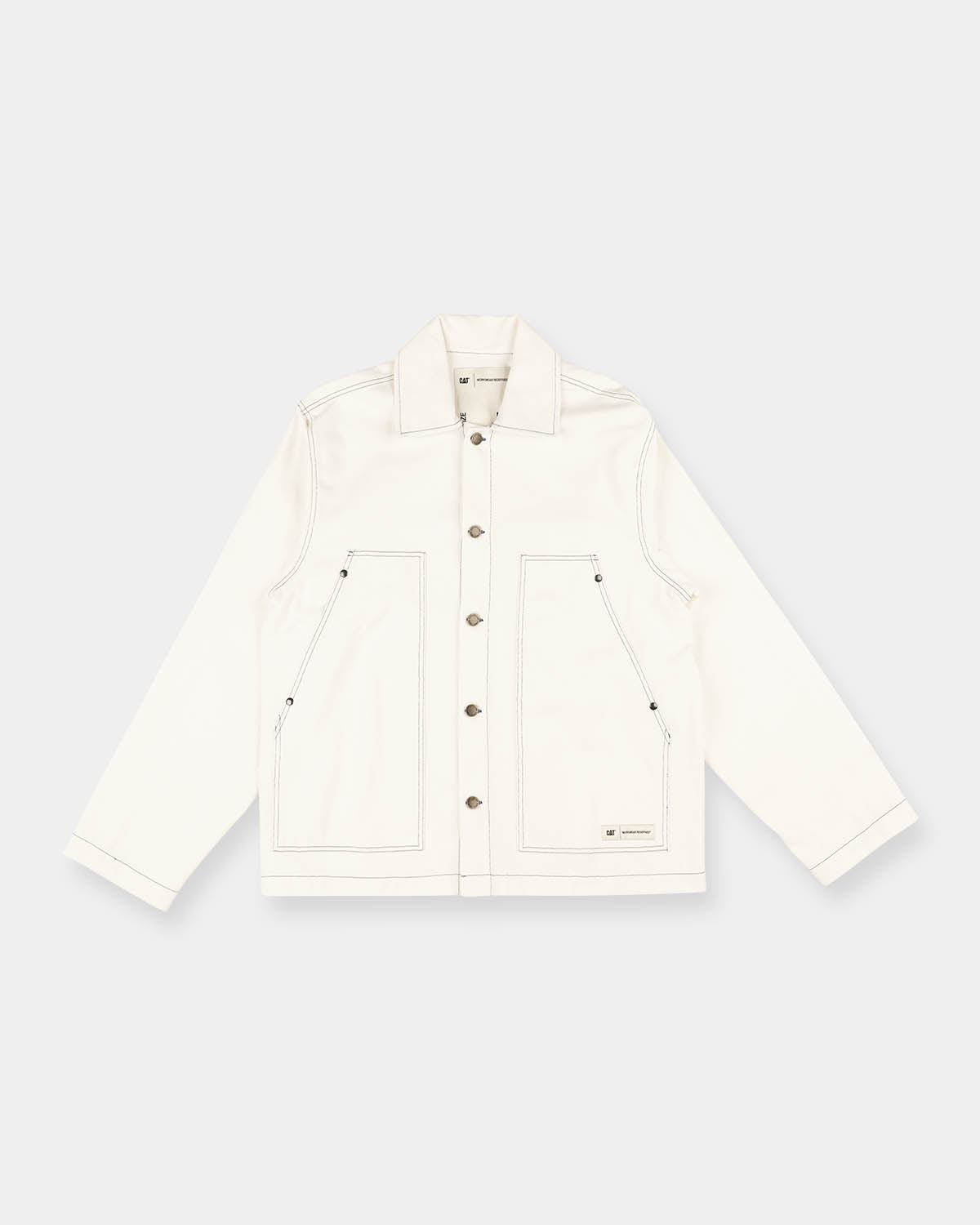 BIG POCKET BULL DENIM JACKET WITH CONTRAST STITCH