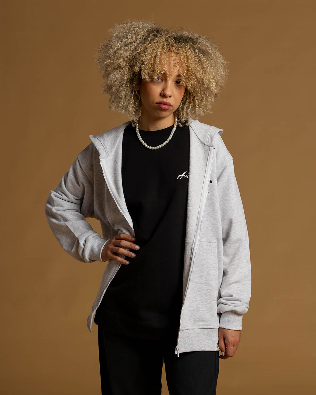 61630 JEFFERSON AVE FULL ZIP HOODIE FLEECE