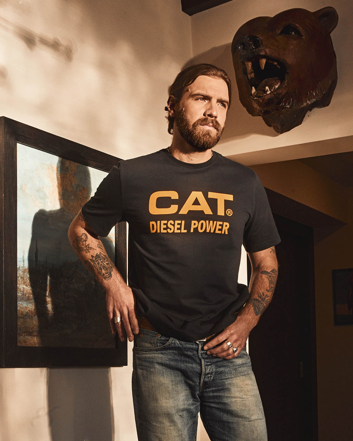 SHORT SLEEVE DIESEL POWER T-SHIRT CAT® WWR DESIGNED BY AVERY RANCH