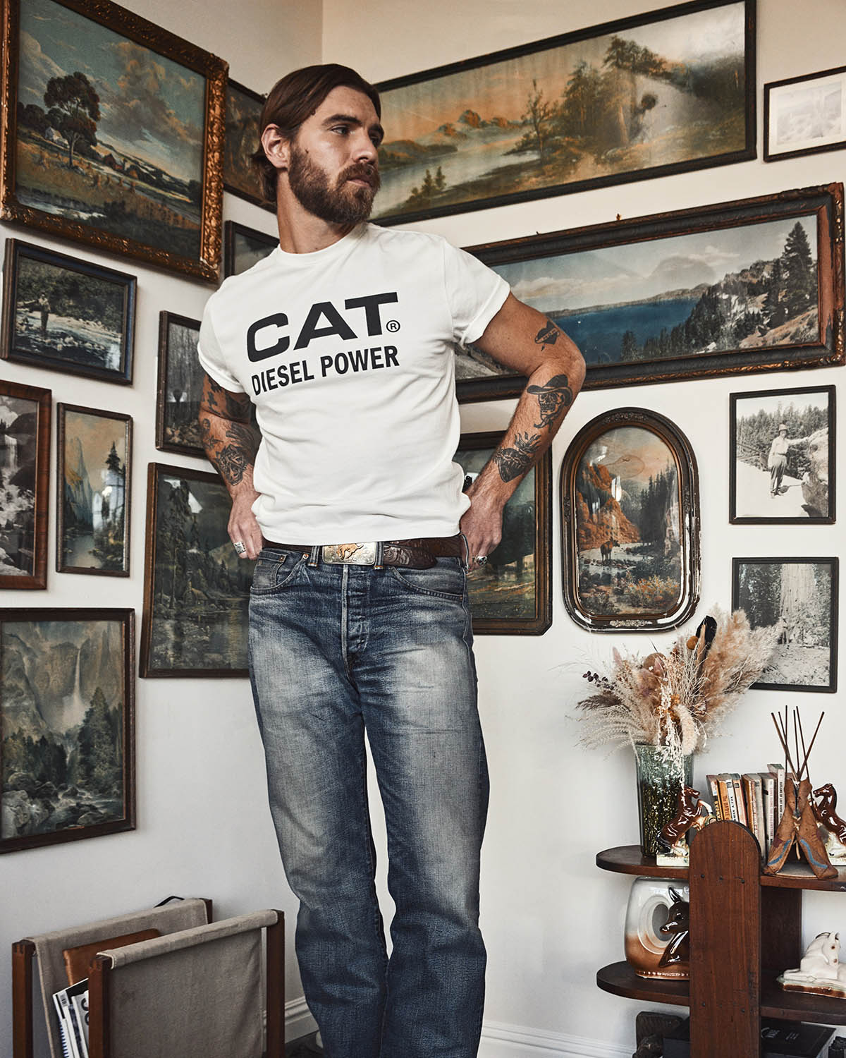 SHORT SLEEVE DIESEL POWER T-SHIRT CAT® WWR DESIGNED BY AVERY RANCH