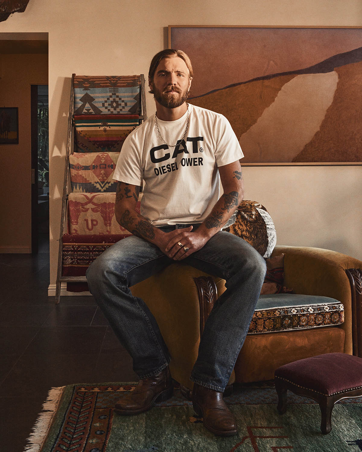 SHORT SLEEVE DIESEL POWER T-SHIRT CAT® WWR DESIGNED BY AVERY RANCH