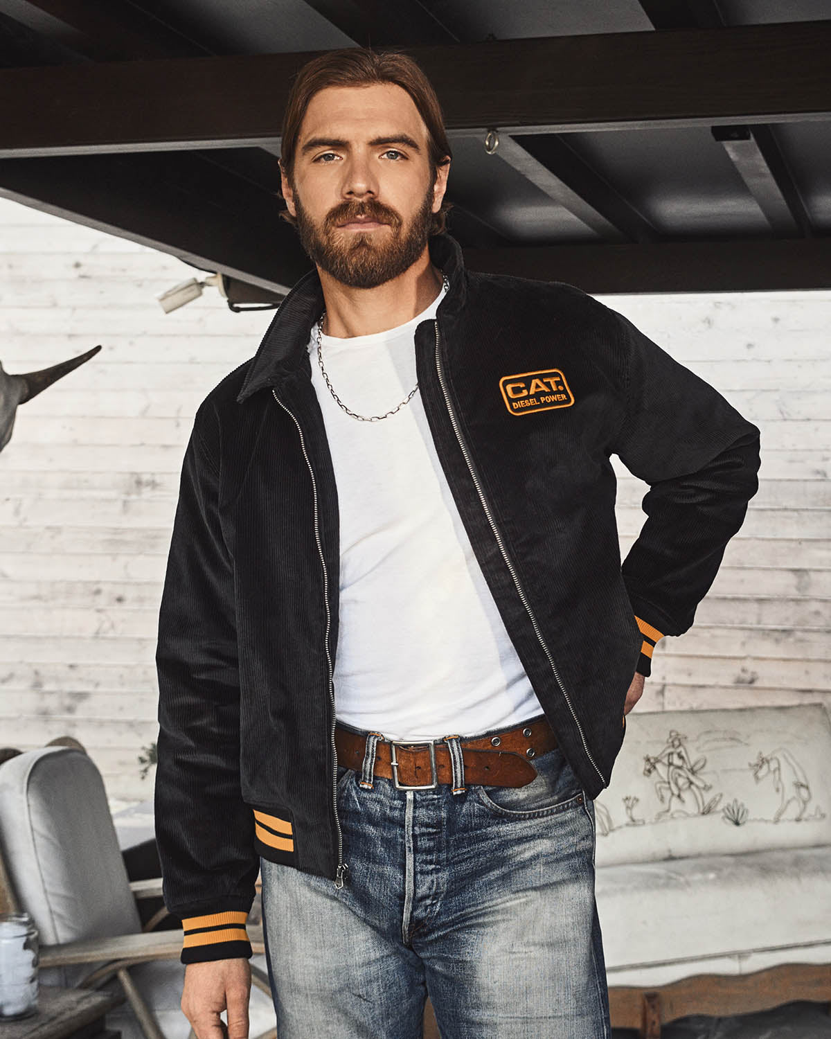 CORDUROY BOMBER JACKET CAT® WWR DESIGNED BY AVERY RANCH