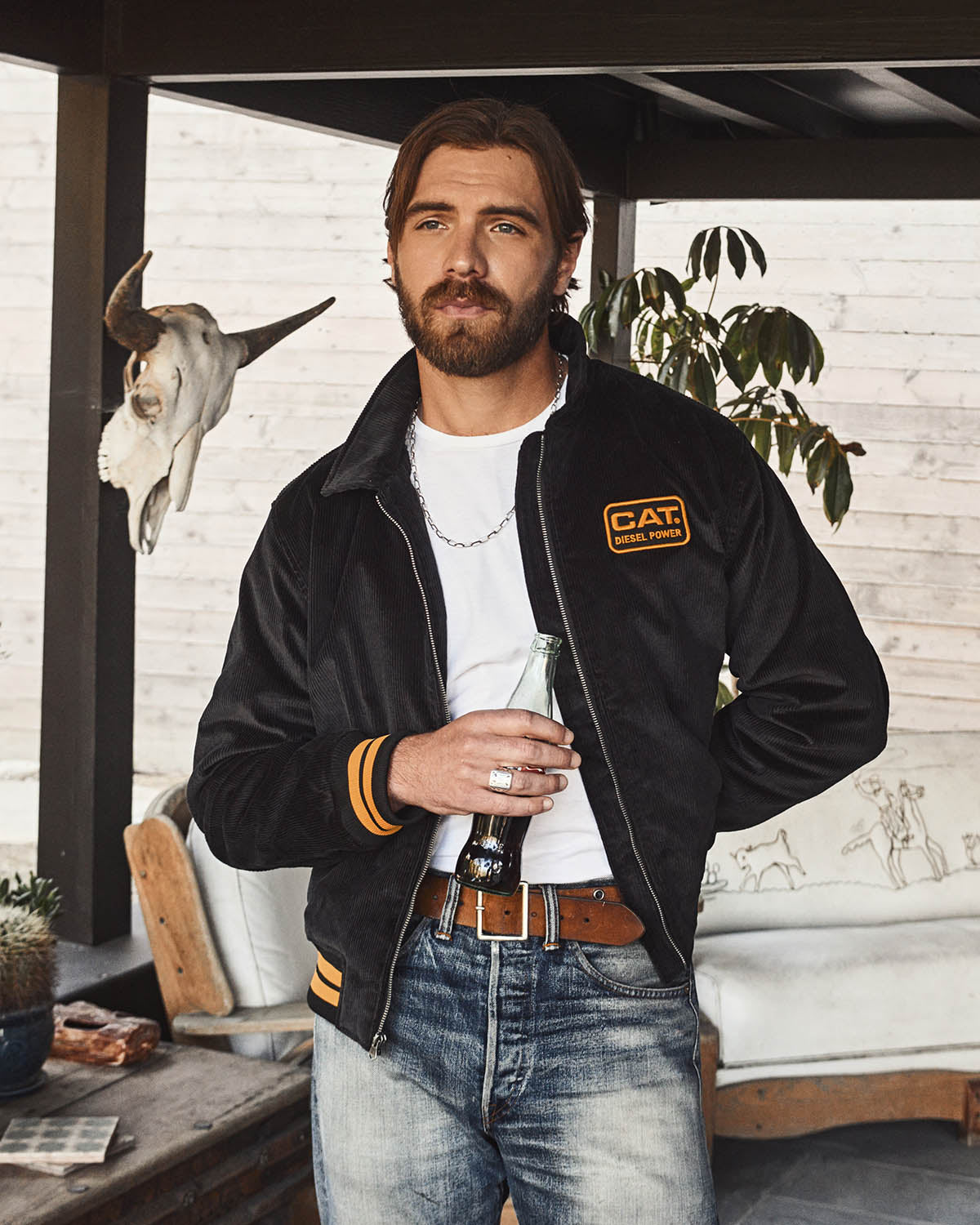 CORDUROY BOMBER JACKET CAT® WWR DESIGNED BY AVERY RANCH