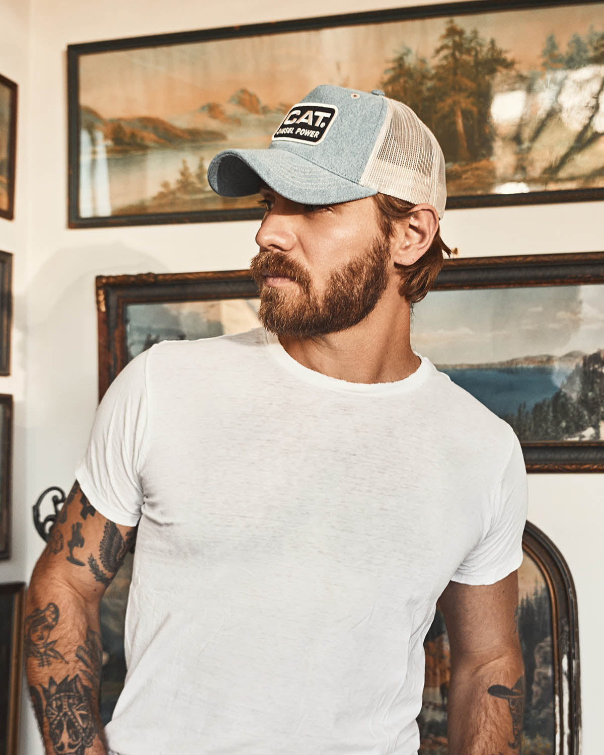 TRUCKER DENIM HAT CAT® WWR DESIGNED BY AVERY RANCH