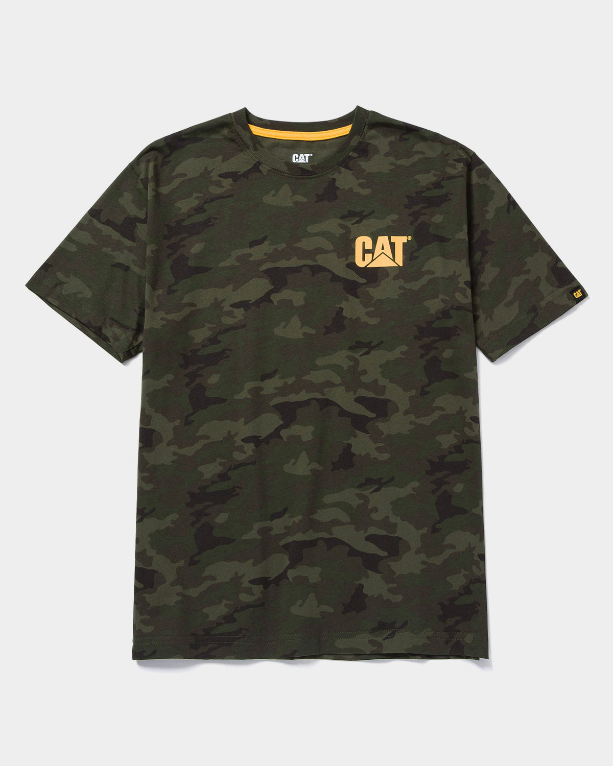 CAT Workwear Men's Trademark T-Shirt Night Camo Front