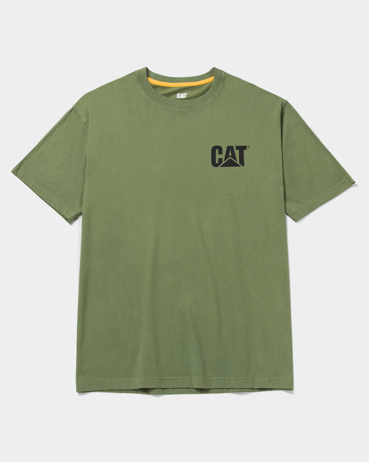 CAT Workwear Men's Trademark T-Shirt Chive Front