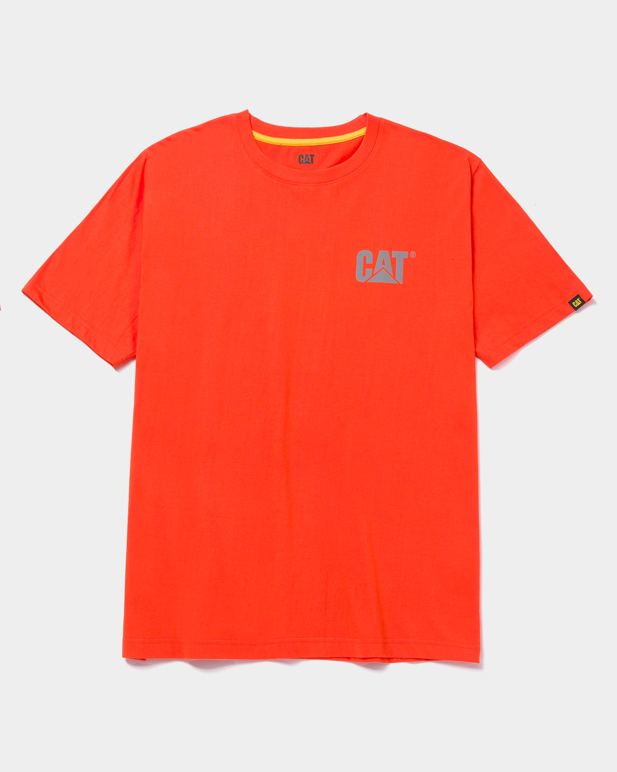 CAT Workwear Men's Trademark T-Shirt Tangerine Front