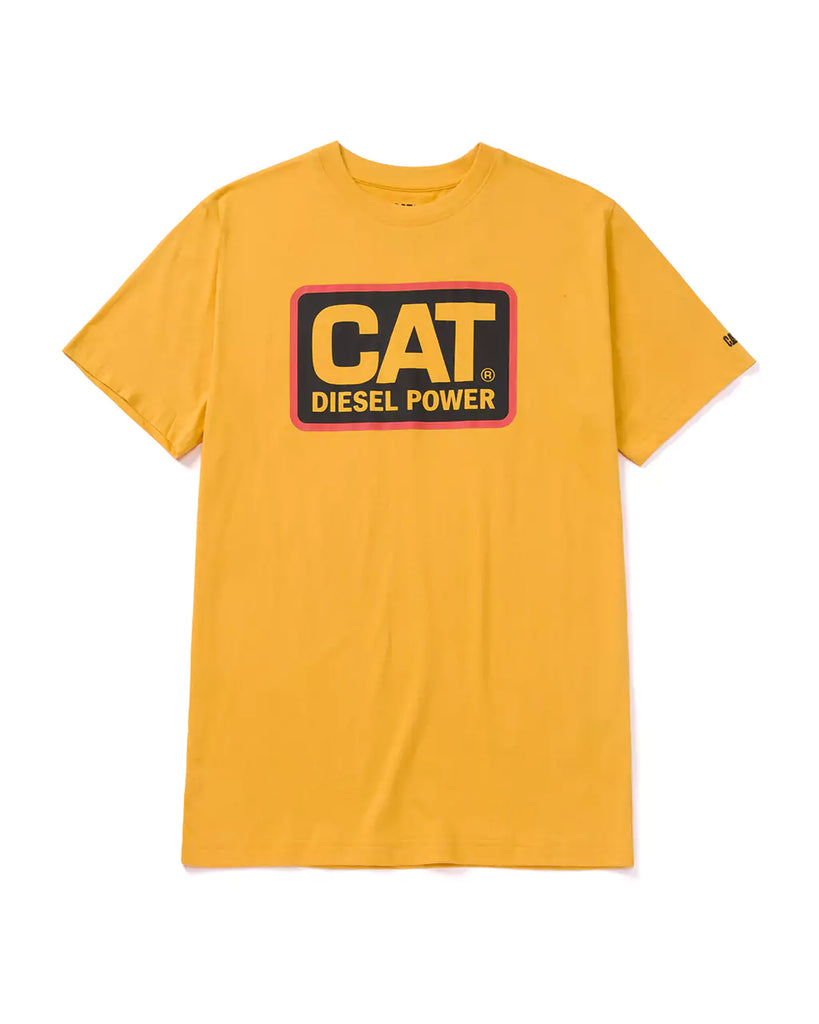 CAT WORKWEAR Men's CAT® Diesel Power T-Shirt Yellow Orange Front
