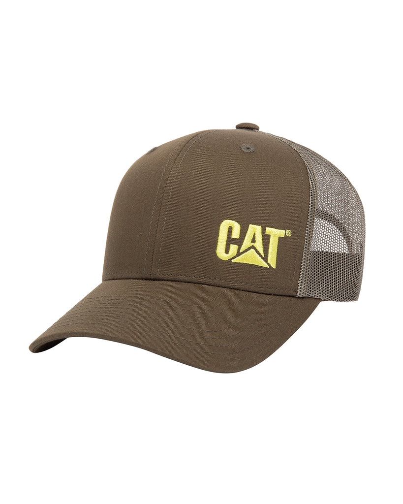 Cat workwear richardson 112 trucker hat army moss front