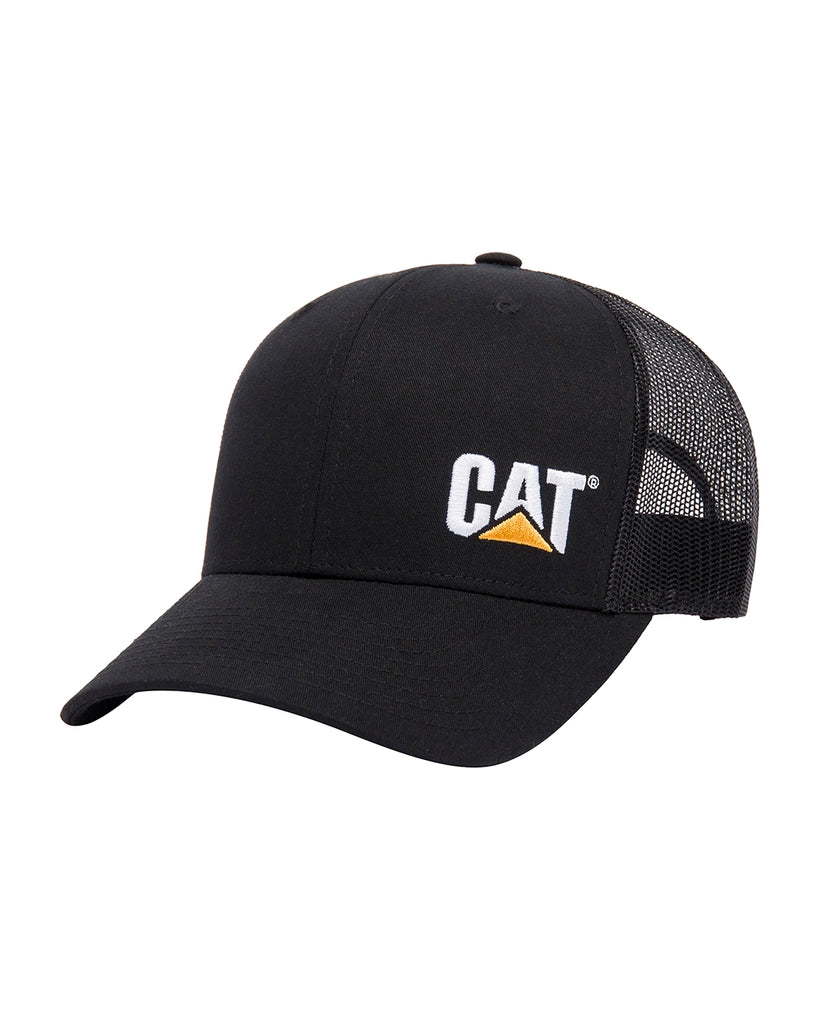 Cat workwear richardson 112 trucker hat black front