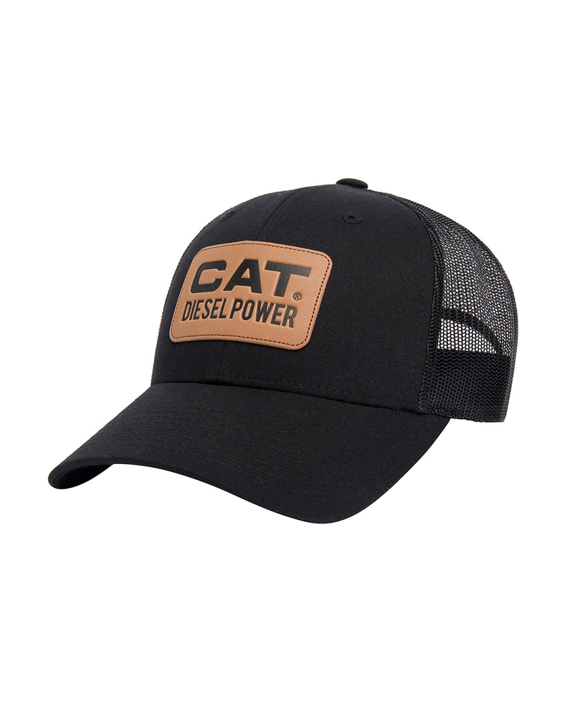 Cat workwear richardson 115 diesel power trucker hat black front