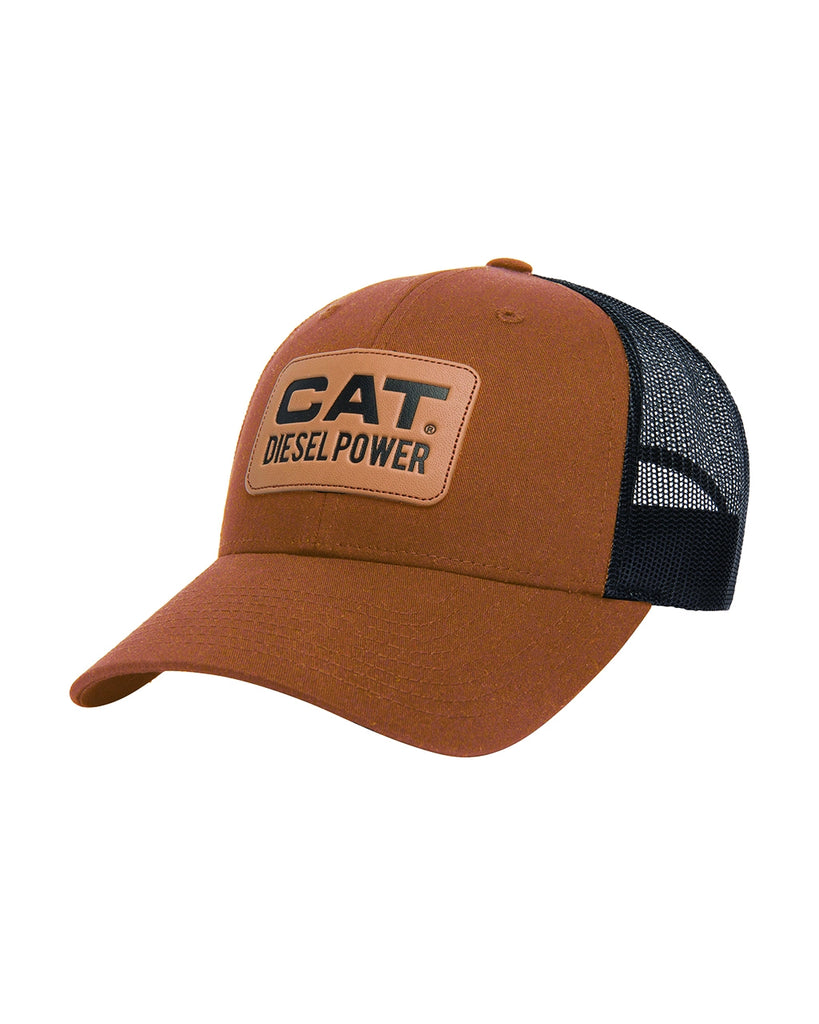 Cat workwear richardson 115 diesel power trucker hat bronze front