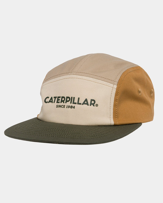 CAT workwear unisex caterpillar 5 panel cap peyote front
