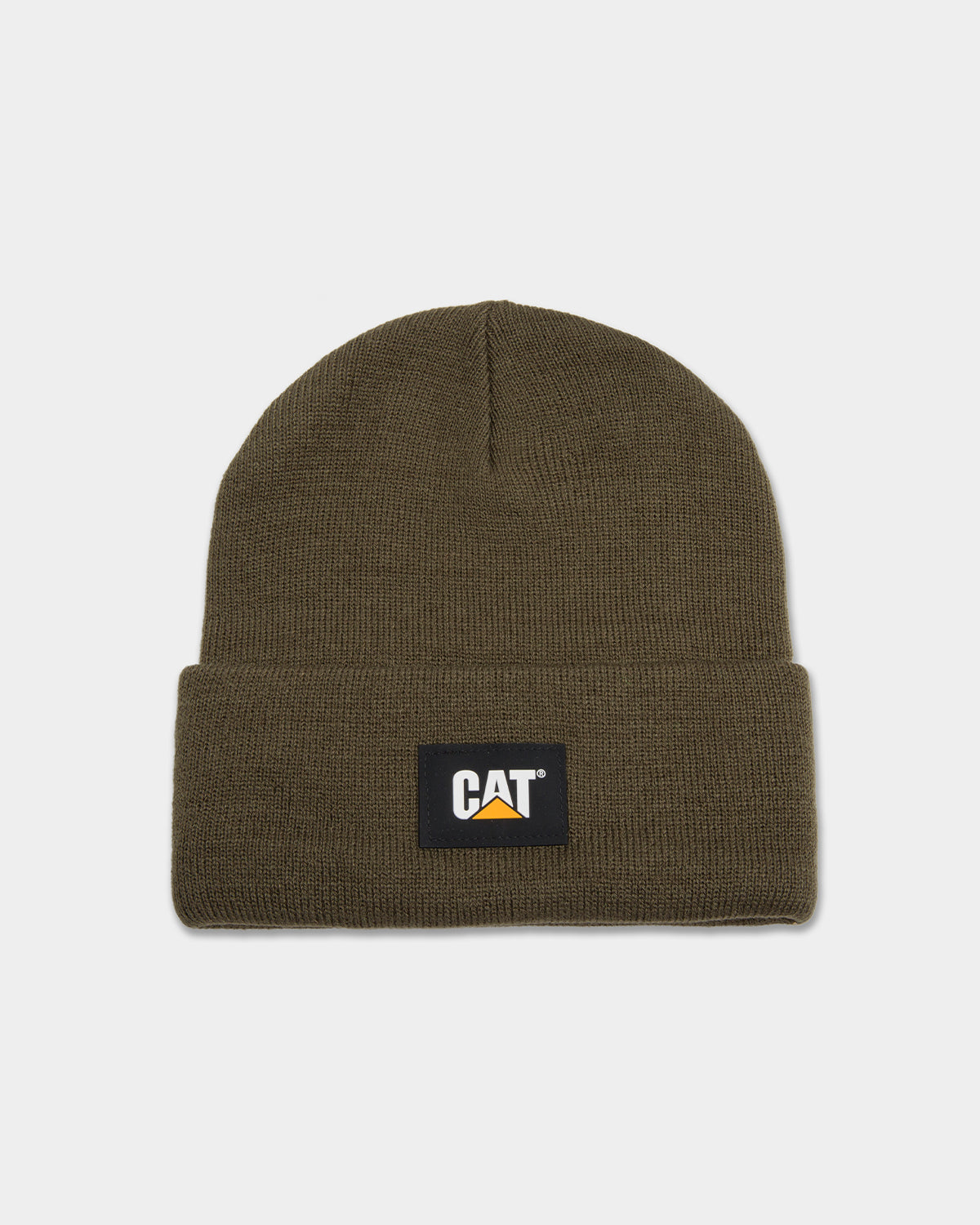 CAT Label Cuff Beanie Army Moss