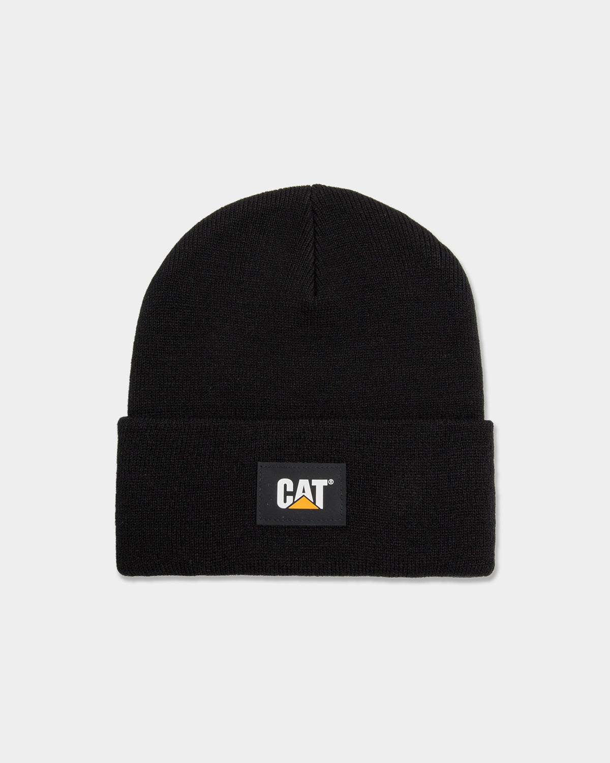 CAT Label Cuff Beanie Black