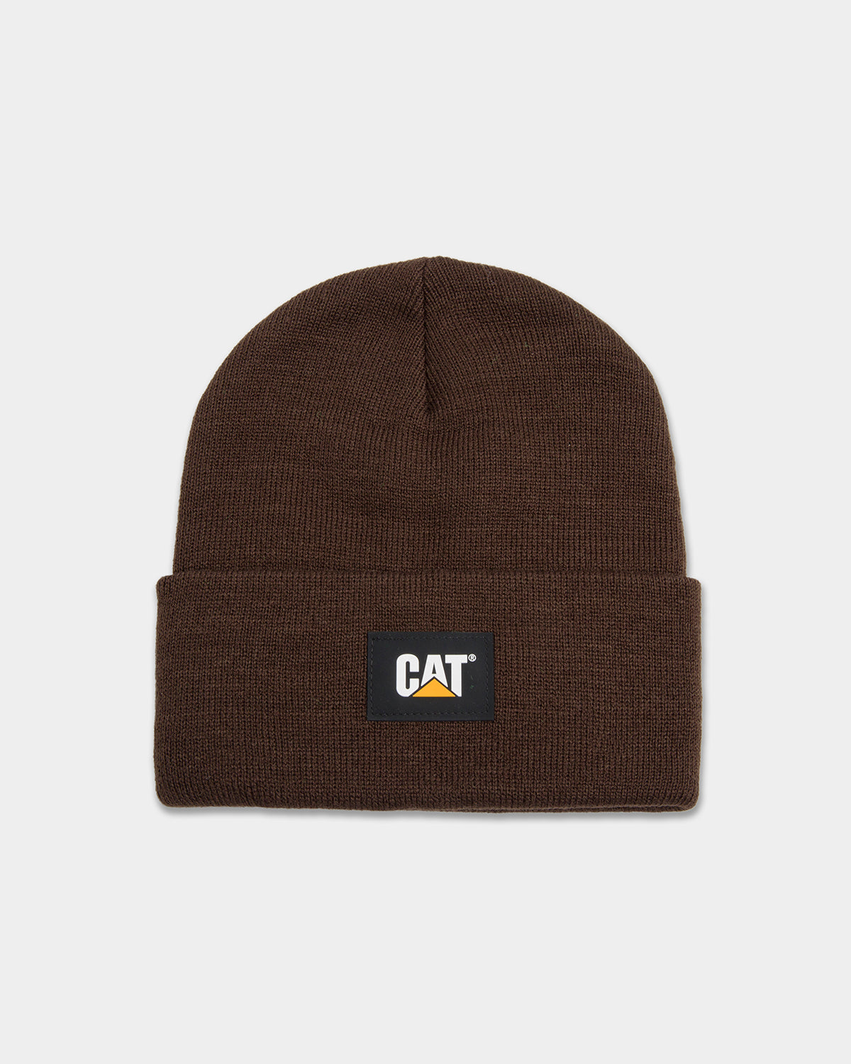 CAT Label Cuff Beanie Coffee Bean