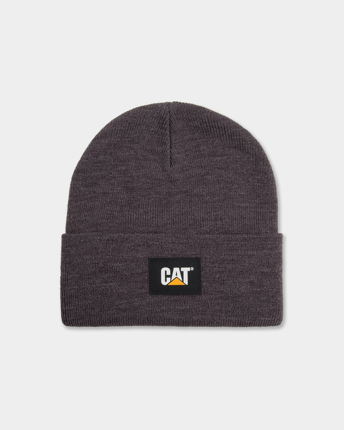 CAT Label Cuff Beanie Dark Heather Grey