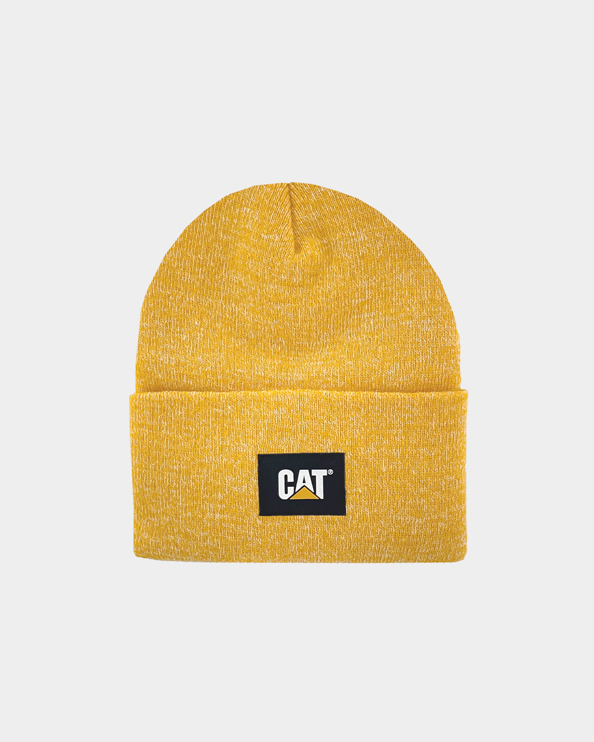 Cat Workwear CAT Label Cuff Beanie Yellow Cream