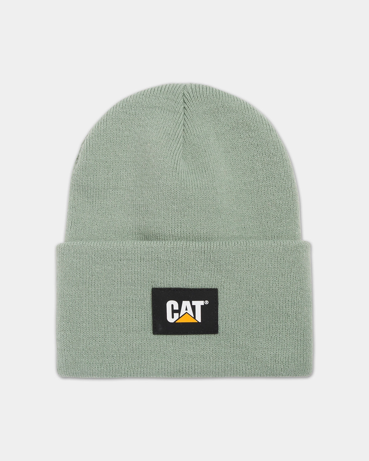 Cat workwear cat label cuff beanie iceberg green