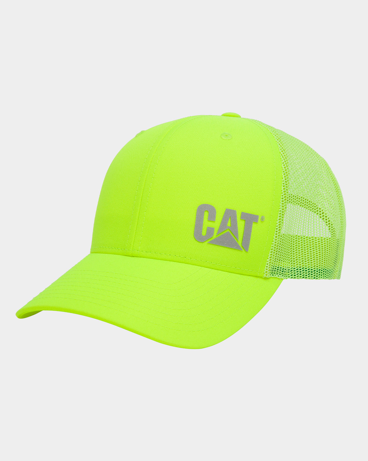 Cat workwear richardson 112 hivis trucker hat hivis yellow front