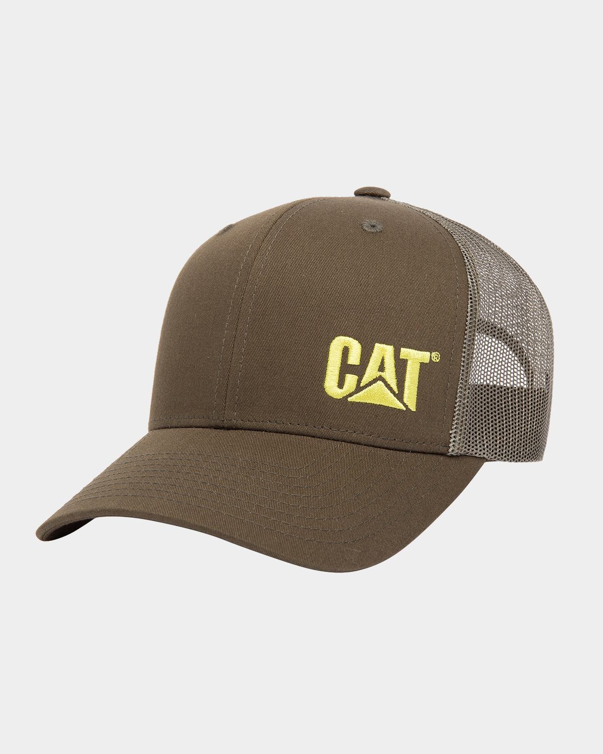 Cat workwear richardson 112 trucker hat army moss front