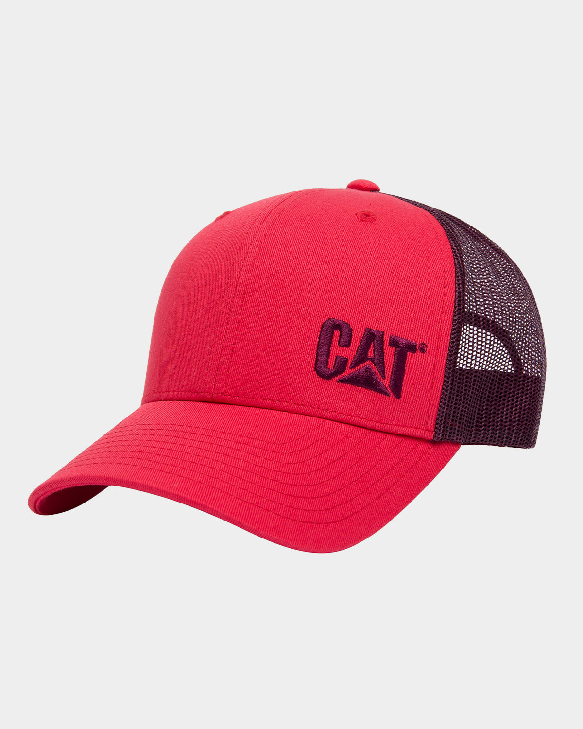 Cat workwear richardson 112 trucker hat radiant red cranberry front