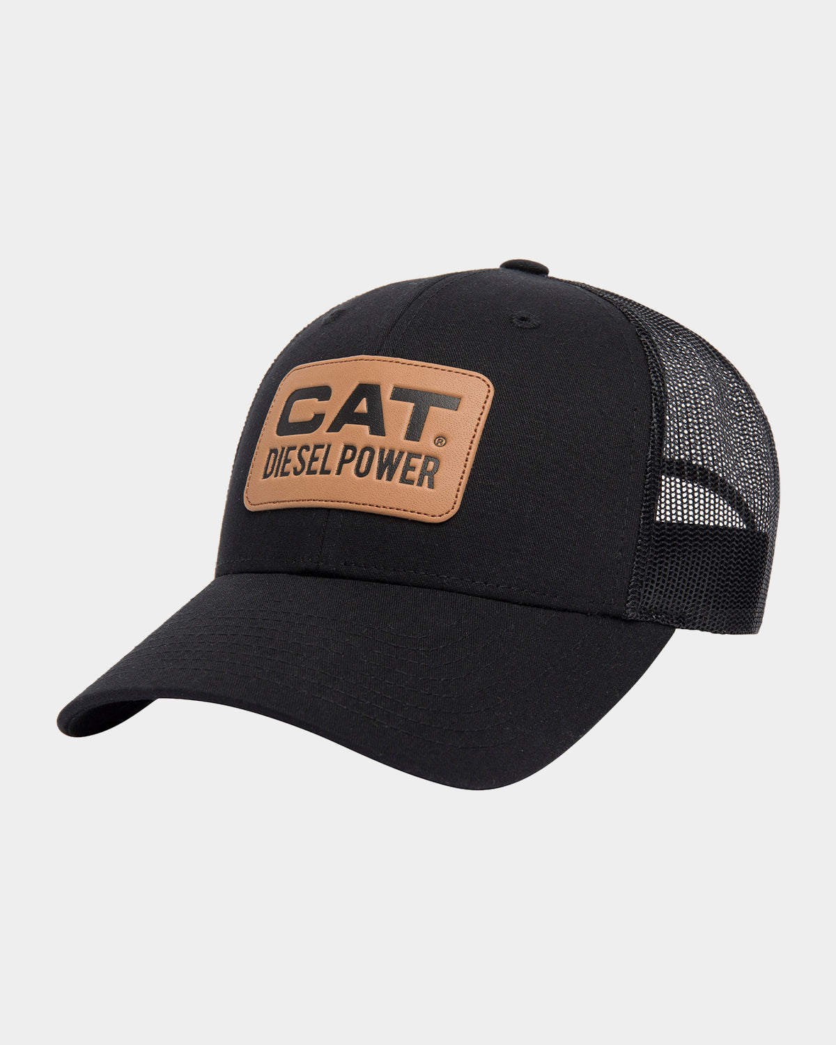 Cat workwear richardson 115 diesel power trucker hat black front