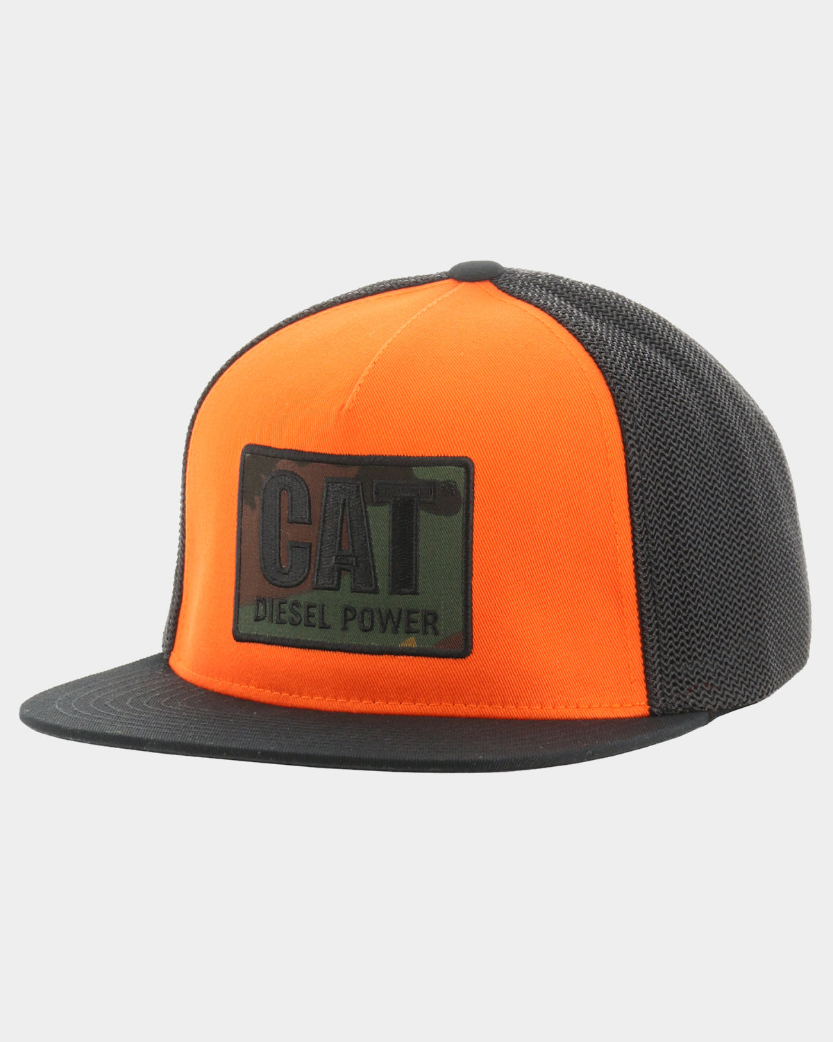 Men's Diesel Power Flexfit Trucker Hat Ion Orange