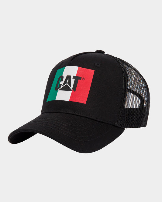 CAT Workwear Flag Hat Black Front