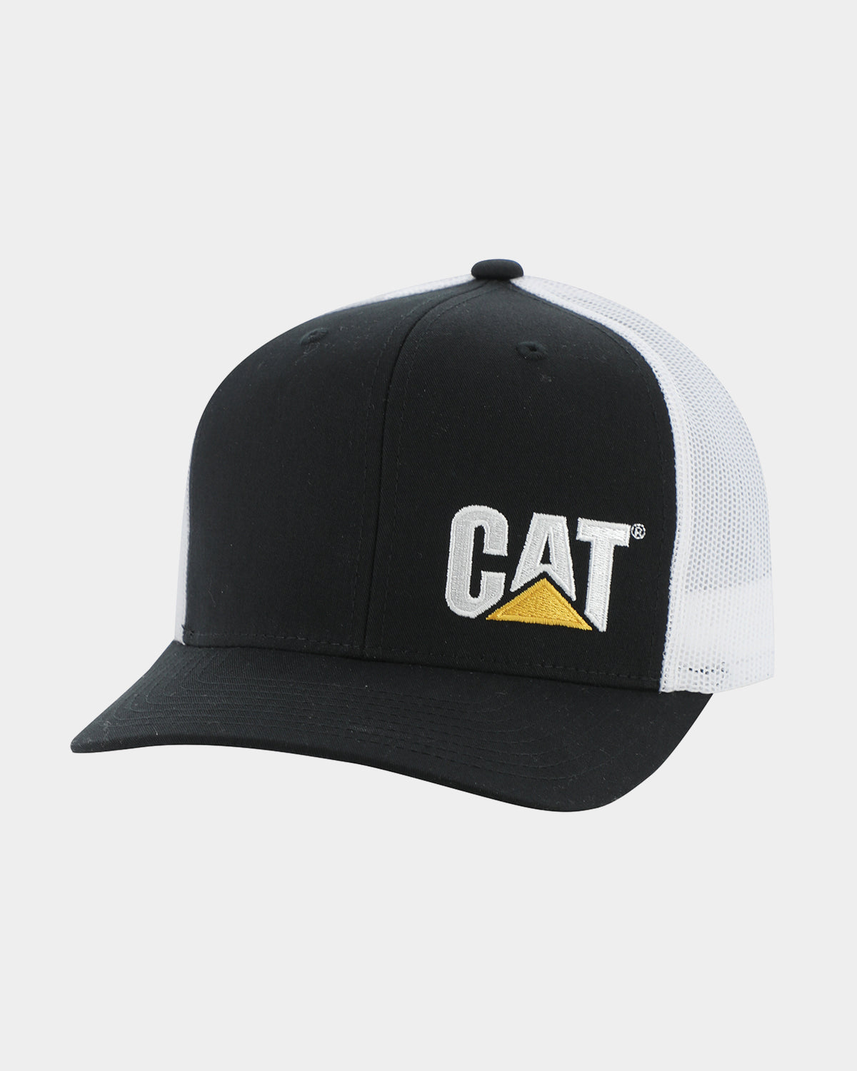 Men's Flexfit CAT Trademark Trucker Hat Black