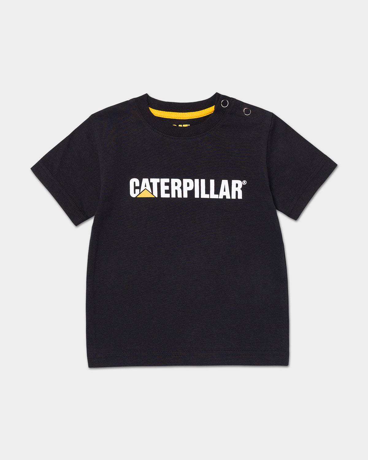Cat workwear infant caterpillar t-shirt black front