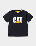 Cat workwear infant tm logo t-shirt black front