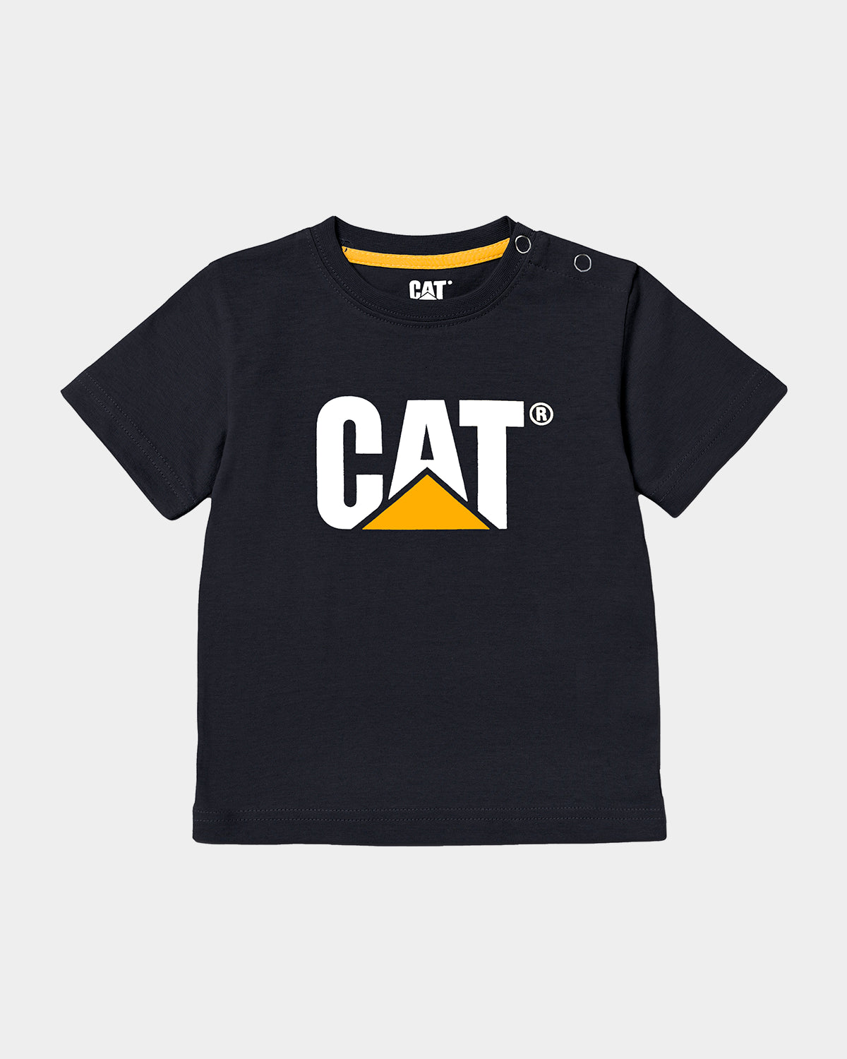 Cat workwear infant tm logo t-shirt black front