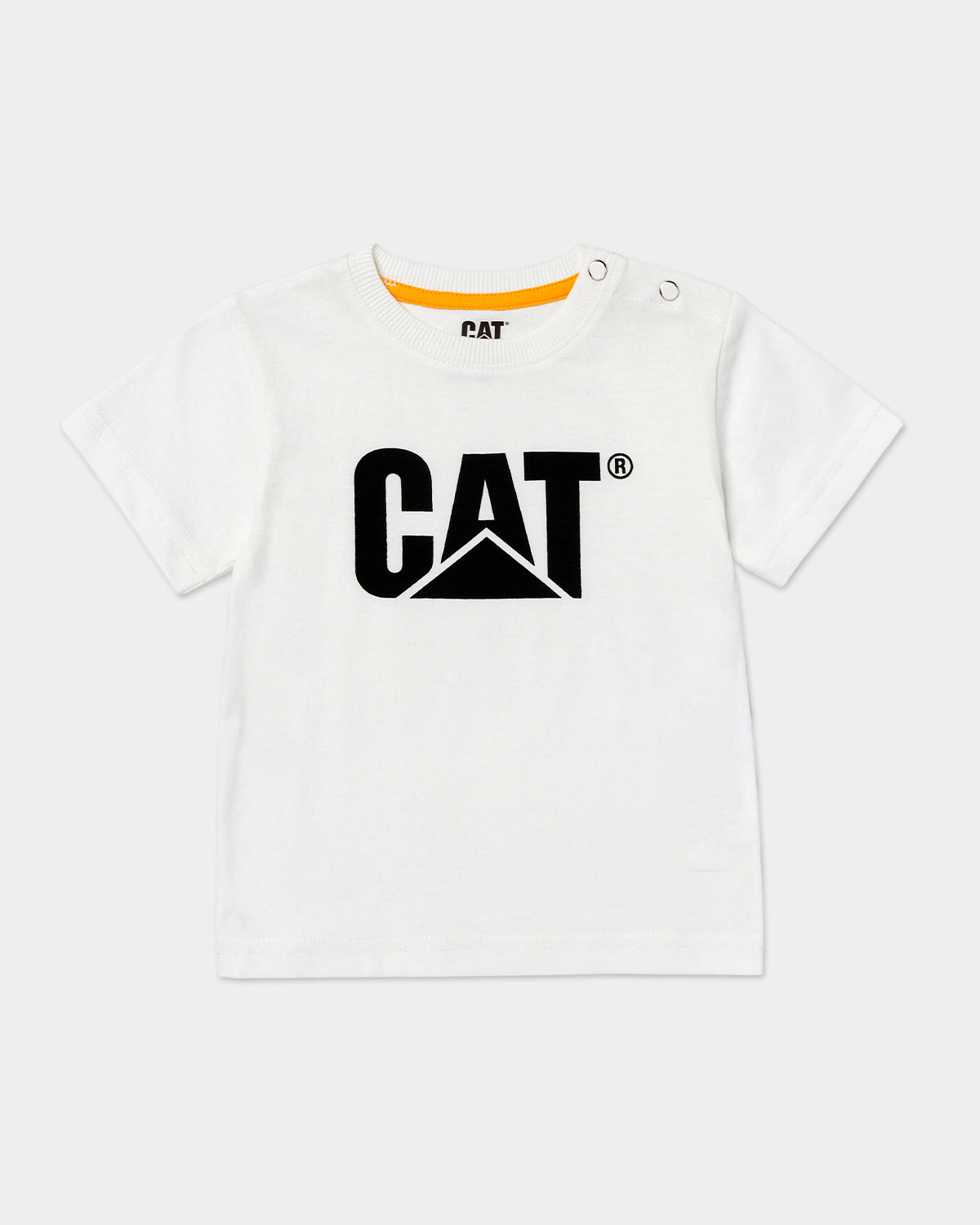 Cat workwear infant tm logo t-shirt white front