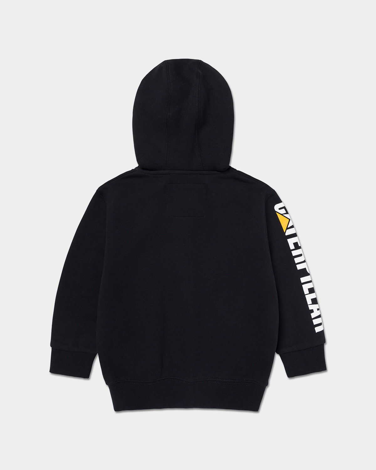 CAT workwear infant trademark banner full zip hoodie black back